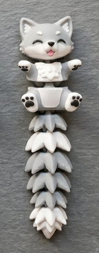 Schlüsselanhänger / Magnet / Ruhestifter "Schlabbi" - Wolf