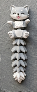 Schlüsselanhänger / Magnet / Ruhestifter "Schlabbi" - Wolf