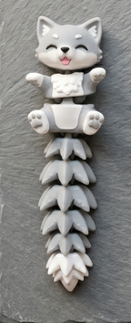 Schlüsselanhänger / Magnet / Ruhestifter "Schlabbi" - Wolf