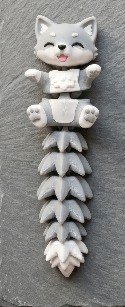 Schlüsselanhänger / Magnet / Ruhestifter "Schlabbi" - Wolf