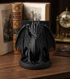 Hüter der Folianten: Drachen Book Nook & Buchstütze – Fantasy Regaldekoration