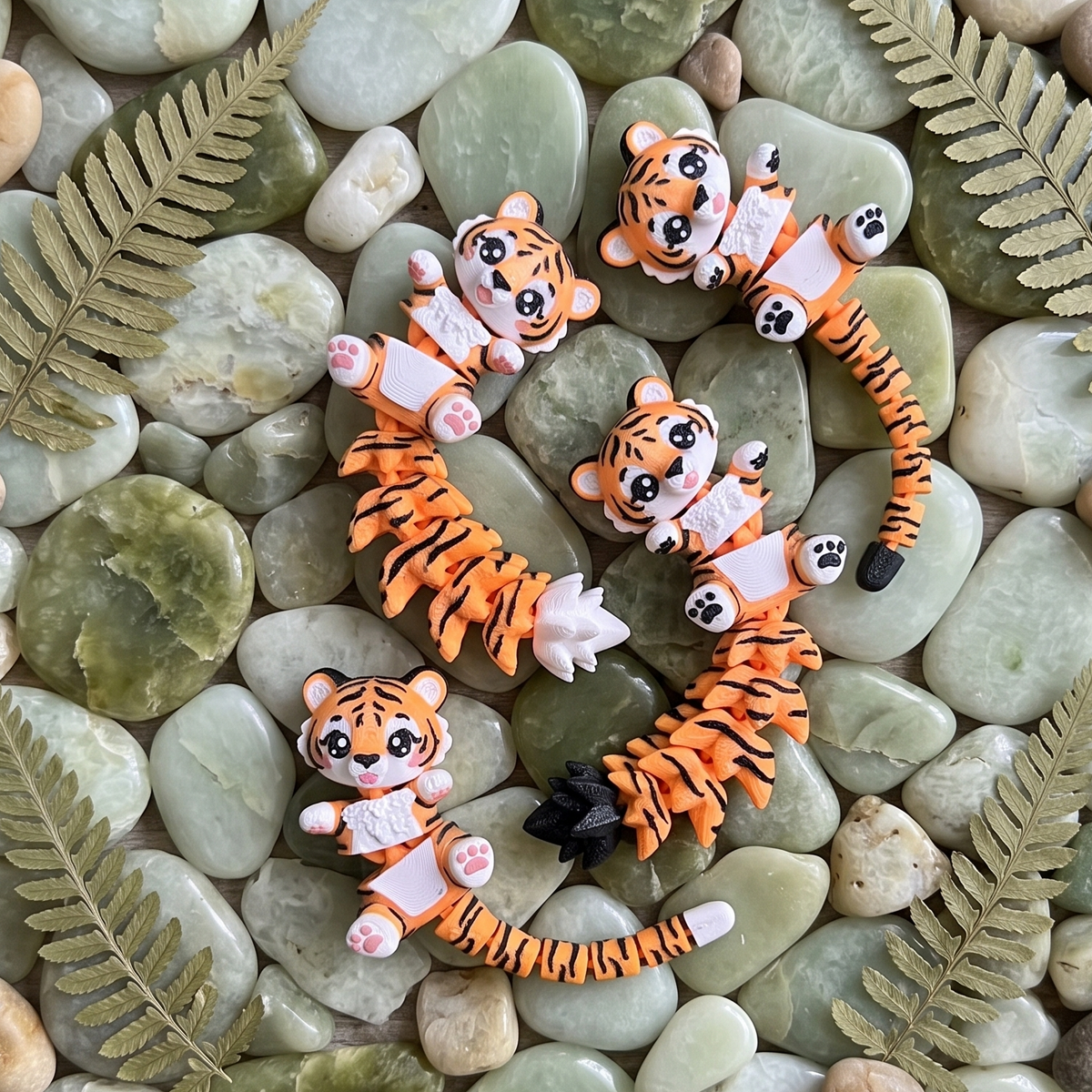 Schlüsselanhänger / Magnet / Ruhestifter "Schlabbi" - Tiger