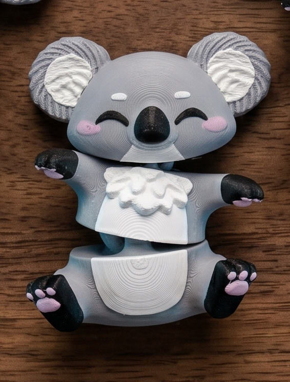 Schlüsselanhänger / Magnet / Ruhestifter "Schlabbi" - Koala