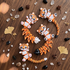 Schlüsselanhänger / Magnet / Ruhestifter "Schlabbi" - Tiger