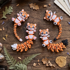 Schlüsselanhänger / Magnet / Ruhestifter "Schlabbi" - Tiger