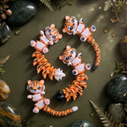 Schlüsselanhänger / Magnet / Ruhestifter "Schlabbi" - Tiger
