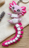 Schlüsselanhänger / Magnet / Ruhestifter "Schlabbi" - Axolotl