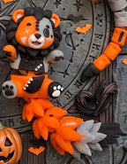 Schlüsselanhänger / Magnet / Ruhestifter "Schlabbi" - Halloween Löwe